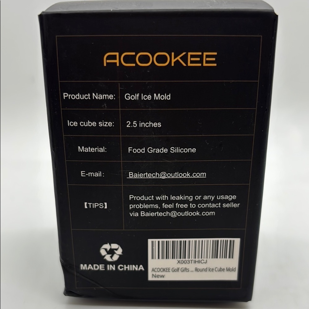 ACOOKEE Golf Ice Molds Set of 4 NWT - Picture 5 of 10
